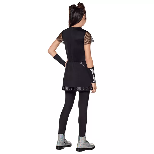 Kids Silver Skeleton Dress Costume