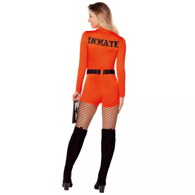 Adult Convict Romper Costume