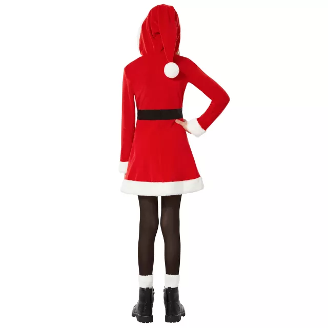 Kids Hooded Santa Dress