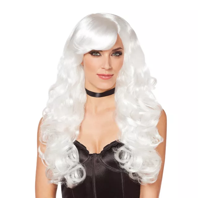 White Curls Wig