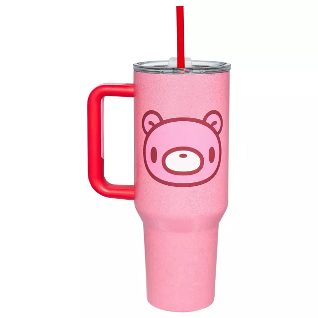 Gloomy Bear Travel Tumbler with Straw - 40 oz.