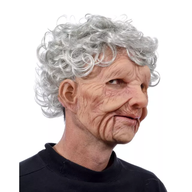 Moving Mouth Grandma Full Mask