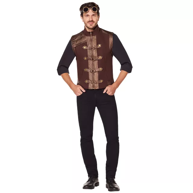 Brown Steampunk Vest