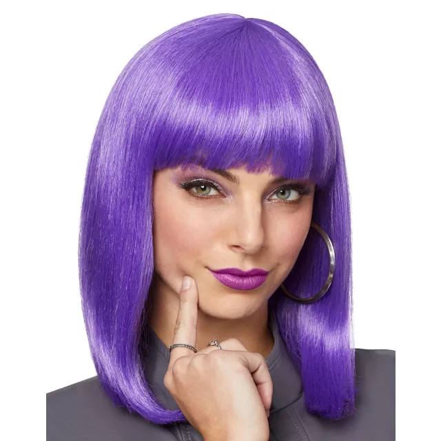 Purple Pageboy Wig