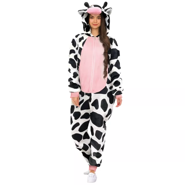 Adult Cow Jumpsuit Costume