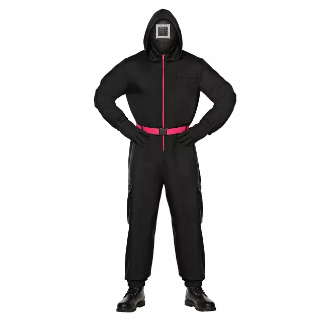 Adult Black Guard Costume - Squid Game