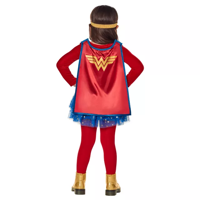 Toddler Long Sleeve Wonder Woman Dress Costume - DC Comics