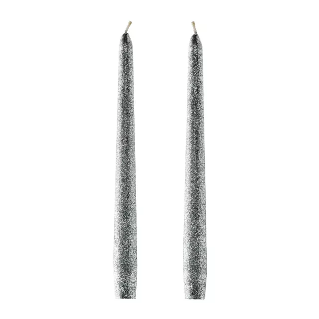 Enchant Black Glitter Drip Candles - 2 Pack