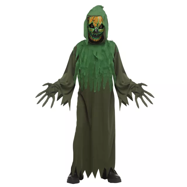 Kids Electro Pumpkin Scarecrow Costume