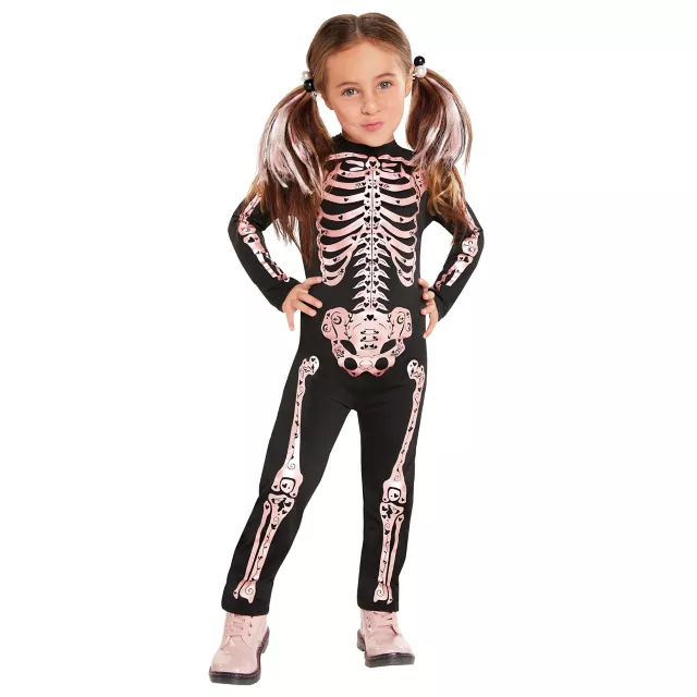 Toddler Pink Skeleton Costume
