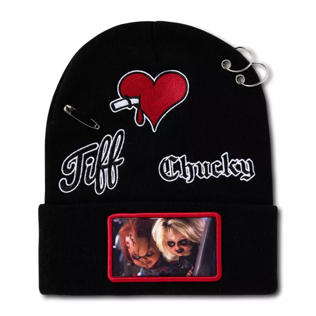 Chucky and Tiffany Hardware Cuff Beanie Hat