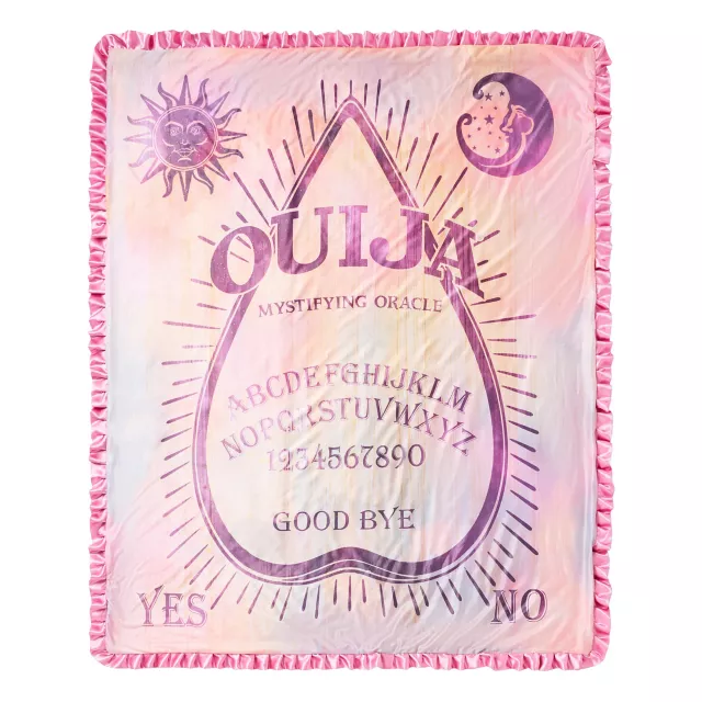 Pink Ouija Ruffle Fleece Blanket