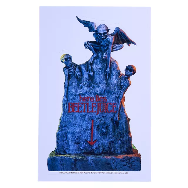 Here Lies Beetlejuice Tombstone Decal