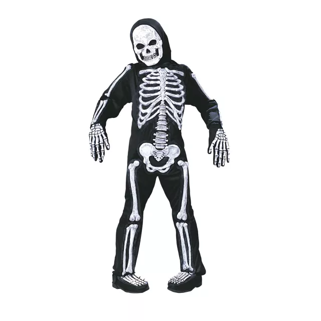 Kids Glow in the Dark Skelebones One Piece Costume