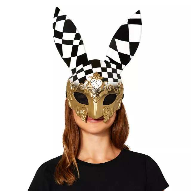 Checkered Bunny Half Mask