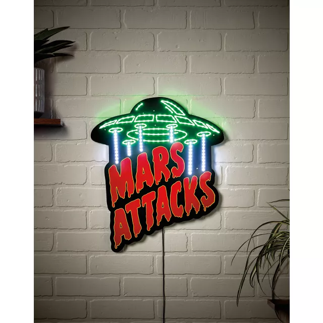 Mars Attacks Neon LED Light-Up Sign