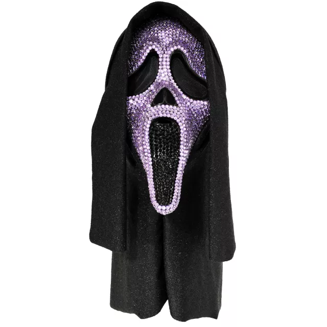 Ghost Face Purple Bling Mask