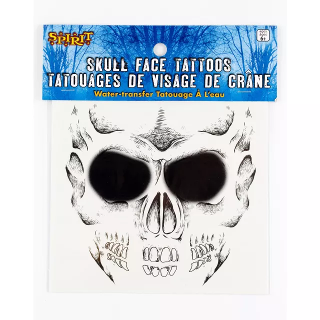 Boys Skull Face Tattoo