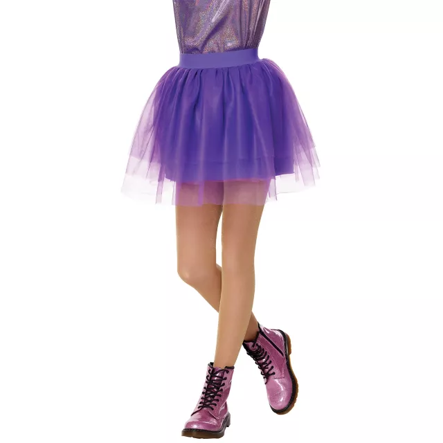 Kids Purple Tulle Skirt