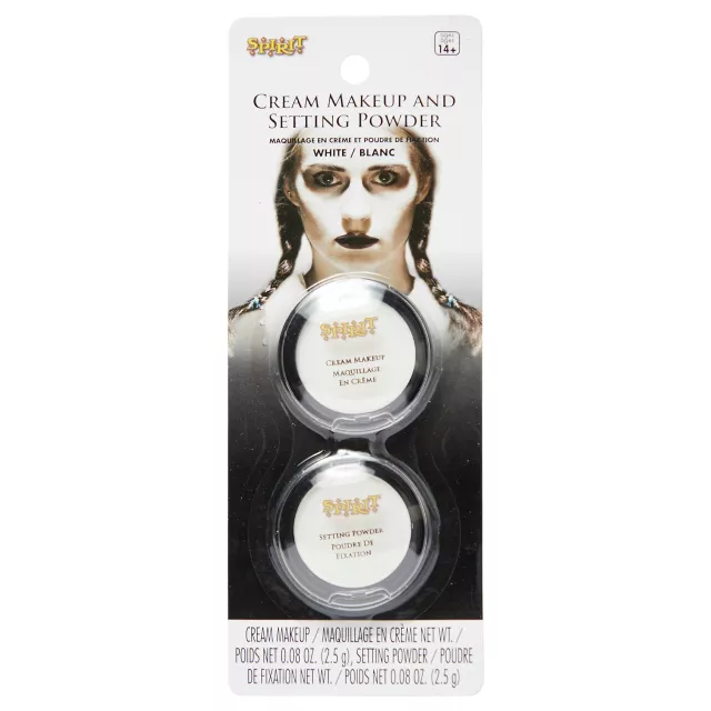 White Cream Makeup and Setting Powder