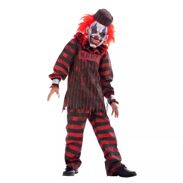 Kids Convict Clown Costume