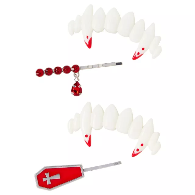 Vampire Teeth Hair Clips