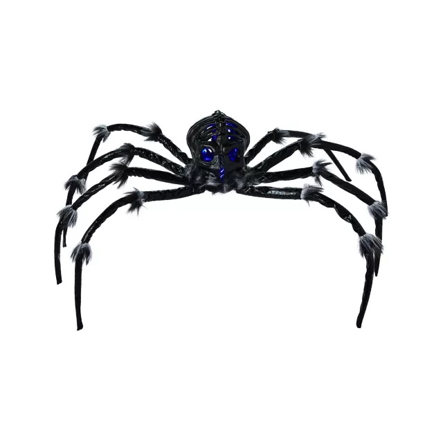 Light-Up Black Skull Spider