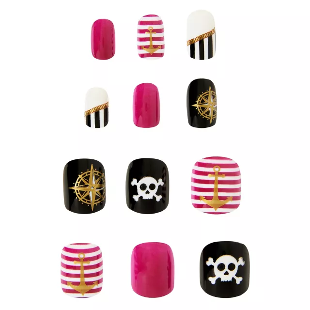 Kids Pirate Press On Nails