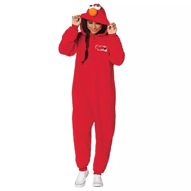 Adult Elmo Jumpsuit Costume - Sesame Street