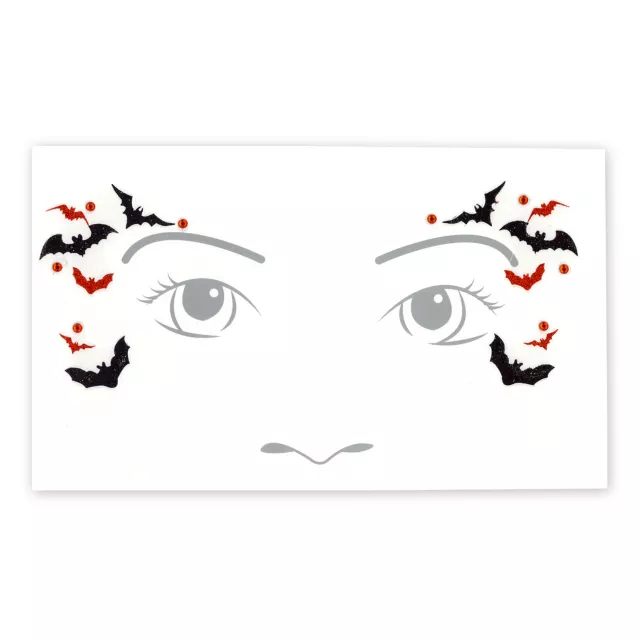 Kids Vampire Face Tattoo Decal