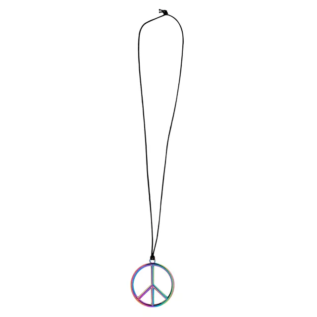 Rainbow Peace Pendant Necklace