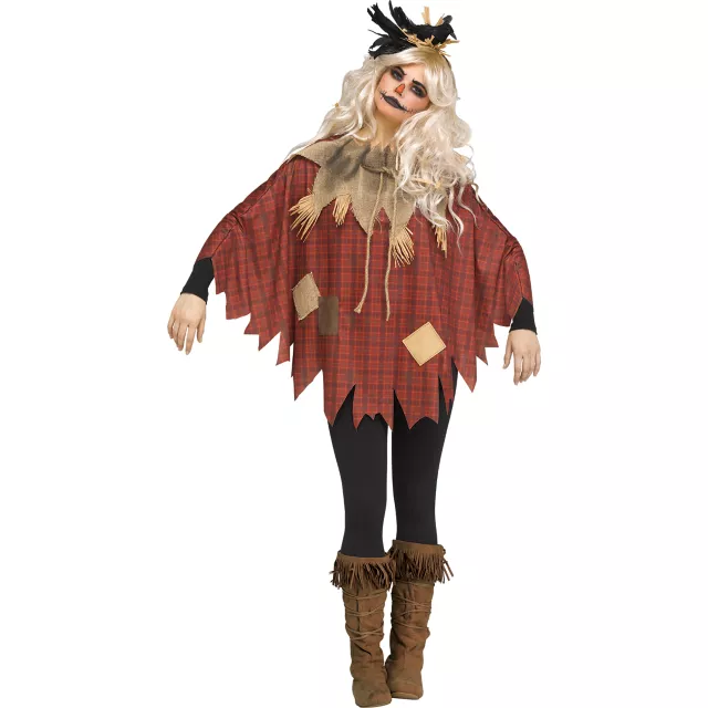 Plaid Scarecrow Poncho