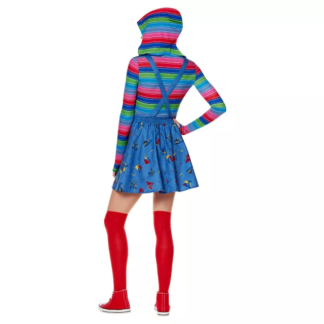 Adult Plus Size Chucky Suspender Dress Costume