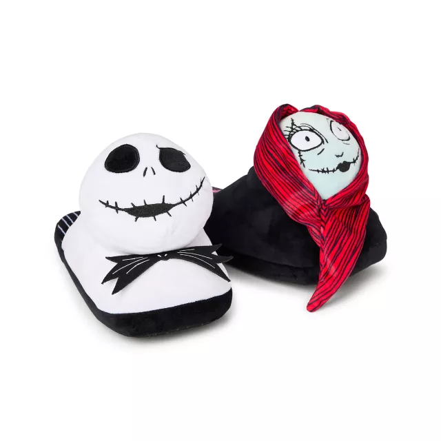 Jack and Sally Plush Slippers - The Nightmare Before Christmas