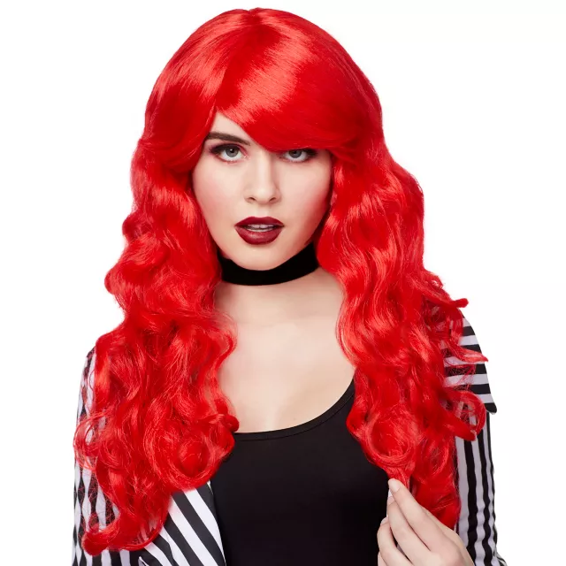 Red Curls Long Wig