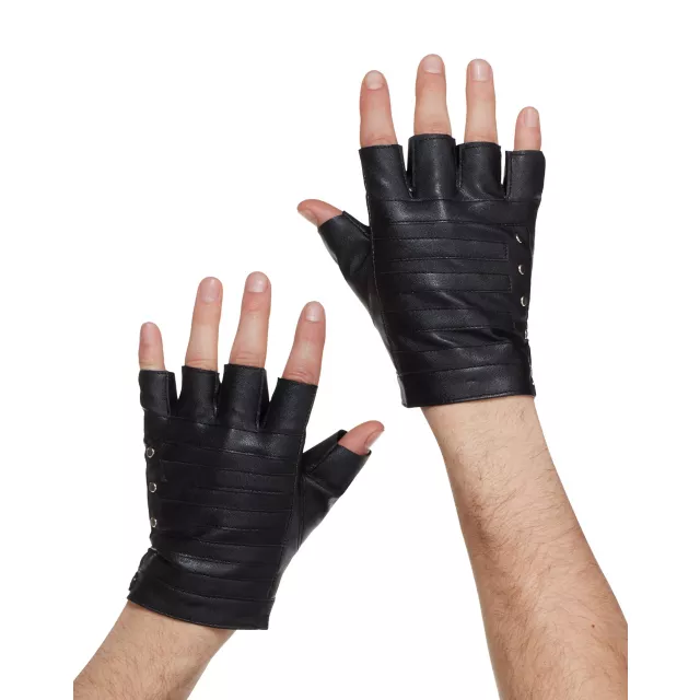 Fingerless Black Gloves