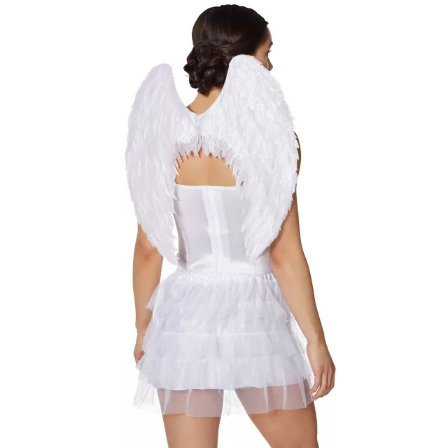 White Iridescent Angel Wings