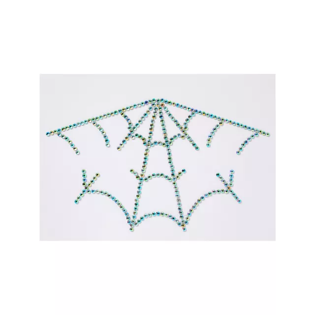 Bling Spider Web Face Decal