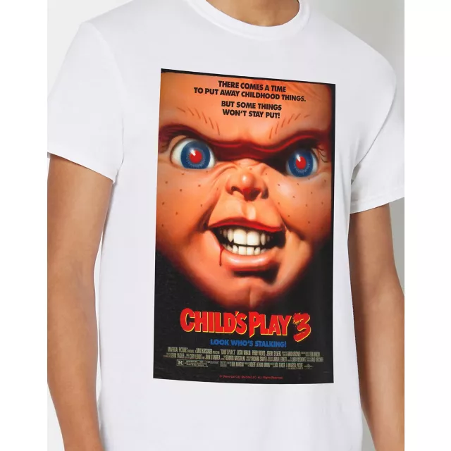 White Child's Play 3 Chucky T Shirt