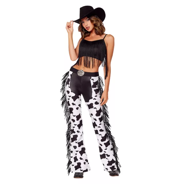 Adult Cow Print Chaps
