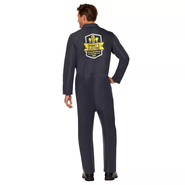 Adult Sparky's Electric Jumpsuit Costume