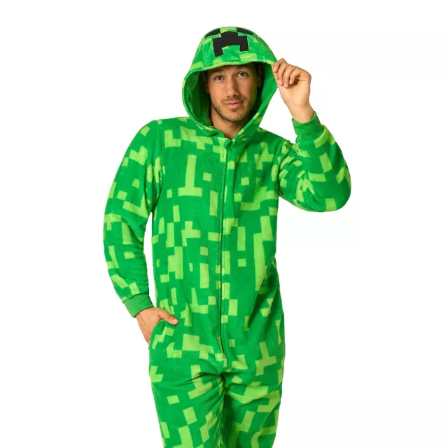 Adult Creeper Jumpsuit - Minecraft