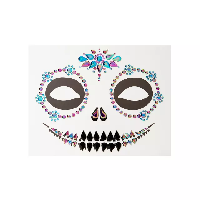 Skeleton Gem Face Decal