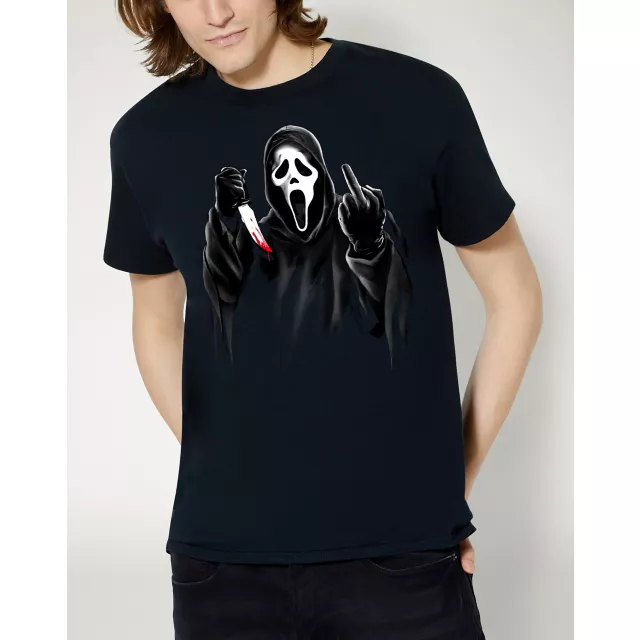 Ghost Face Middle Finger T Shirt