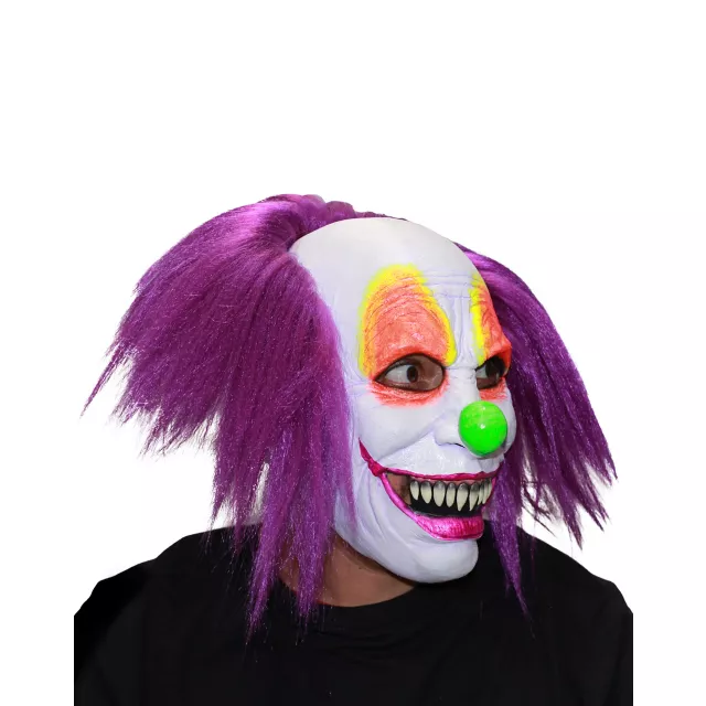 Purple Hair Clown Full Mask
