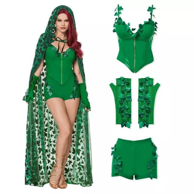 Adult Poison Ivy Costume Bundle - DC Villains