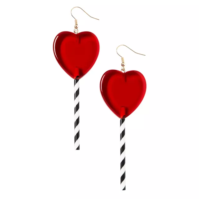 Scary Clown Heart Earrings