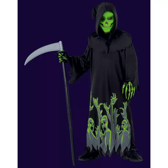 Kids Glow in the Dark Grim Reaper Costume