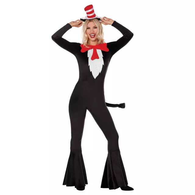 Adult Cat in the Hat Bell Bottom Costume - Dr. Seuss