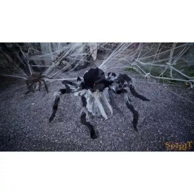 21 In LED Black Jumping Spider Animatronic